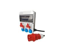 JUN-S/FI Distributore edile 1x 32A 1x 16A 3x230V con DV-0287-F