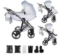 Junama Passeggino Candy 2in1 3in1 4in1 (03 - azzurro, 2in1 con adattatori)