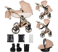 Junama Passeggino Candy 2in1 3in1 4in1 (05 - beige, 3in1 con seggiolino auto)