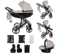 Junama Passeggino Diamond Basic 2in1 3in1 4in1 (05 - beige chiaro, 3in1 con seggiolino auto)