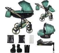 Junama Passeggino Diamond Fluo 2in1 3in1 4in1 (02 - verde, 4in1 con base ISOFIX)