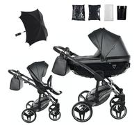 Junama Passeggino TRIO Diamond Fluo 05 Grigio e Argento - 2in1 3in1 4in1 + ombrellino (2 in 1)