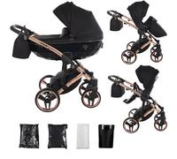 Junama Passeggino TRIO Diamond S 2in1 3in1 4in1 (03 - nero e rame, 2in1)