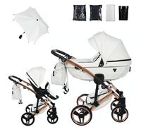 Junama Passeggino TRIO Diamond S Class 01 Bianco e Rame - 2in1 3in1 4in1 + ombrellino (2 in 1)