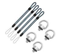 JUNART 1/4" Camera Mounting Screw, D-Screw & Wrist Strap for Selfie Stick, Tripod, DSLR, Gimbal(4 sets)