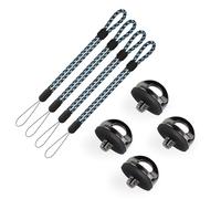 JUNART 1/4" Camera Mounting Screws, Camera Screws & Wrist Strap for Selfie Sticks, Tripods, DSLRs, Gimbals(4 sets)