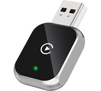 Junboer Mini Wireless Carplay Adapter for iPhone - Carplay Wireless Adapter Car Play Dongle, Wired to Wireless, Compatible with iPhone iOS 10+, Silver