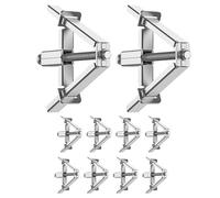 Junction Box Expansion Device - 10 Pack Stamped Steel Fixing Tool | 86 118 Type Cassette Compatible, Durable Electrical Repair Accessory for Construction Maintenance and DIY Projects