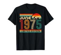 June 1975 Limited Edition Classic 1975 Year Vintage Birthday Maglietta