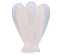 June&Ann - Angelo custode tascabile in opalite, 3,8 cm, con cristalli curativi, intagliati e tascabili, per meditazione chakra