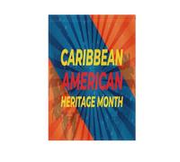 June Caribbeanamerican Heritage Month Time Celebrate Garden Flag Set di bandiere stagionali all'aperto e striscioni per la decorazione esterna 28x40 Double Sided
