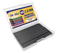 June Gold 36 Lead Refills, 2.0 mm HB #2, Extra Bold Thickness, Break Resistant Lead (Graphite) with a Convenient Dispenser