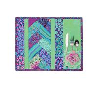 June Tailor Quilt As You Go - Set di 6 tovagliette con motivo Venezia, colore: Naturale