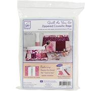 June Tailor Quilt As You Go - Trousse per cosmetici, confezione da 2, colore: Bianco, rosa
