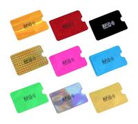June tech Porta carte RFID colorato, 9 custodie per carte di credito con blocco RFID, set di custodie per carte d'identità RFID per donne e uomini, Multicolore, Taglia unica, Casual