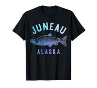 Juneau Alaska Sockeye Pesca al Salmone Souvenir Maglietta
