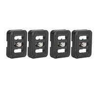 JUNELIONY Piastra a sgancio rapido per treppiede con testa a sfera C-10, C-10X, E-10, E-20 e per kit treppiedi serie 3T-35R/T005 4PCS