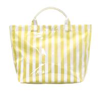 Junerain Borsa da Spiaggia a Righe, Shopper Impermeabile Leggera in PVC, Grande Capacità, Tracolla Elegante e Portatile per Donne, Ideale per Lavoro, Viaggi, Shopping e Spiaggia