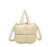 Junerain Borsa for spalline trapunte for spinte for pale morbida bora di traversata for camino leggero cuscino leggero for le donne viaggi di lavoro (kaki)