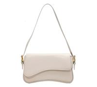 Junerain PU in pelle top maniglia con fibbia con fibbia spalla sacca da donna satchel tote bot tamburo asceldy borse for pendolarismo (bianco)