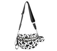 Junerain Sacca for gusci for guscio di guscio di guscio di guscio for tutta la partita da donna con borsa for auricolari (mucca) (stile 1)