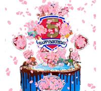 JUNERUN Decorazioni Torta Compleanno Paw Dog 5 Anno per Ragazzi e Ragazze, Topper Torta Paw Dog, Happy Birthday Cake Topper per Festa Bambini (5)