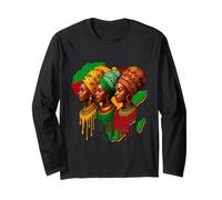 Juneteenth 1865 Afro Free-ish Black Queen African Map Women Maglia a Manica