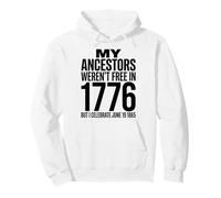 Juneteenth 1865 Freedom Ancestors Celebration Felpa con Cappuccio