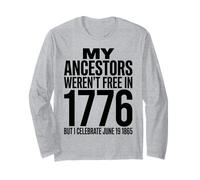 Juneteenth 1865 Freedom Ancestors Celebration Maglia a Manica