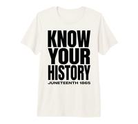 Juneteenth 1865 Know Your History Freedom Day Maglietta Premium