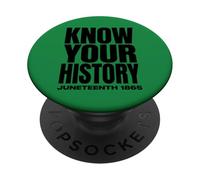 Juneteenth 1865 Know Your History Freedom Day PopSockets PopGrip Adesivo