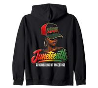 Juneteenth 1865 Remembering My Ancestors Black Women Felpa con Cappuccio