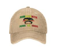 Juneteenth 19 Giugno 1865 Juneteenth Black Freedom Day Pride Women Black History Month Trucker Hat Baseball cap