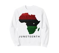 Juneteenth Africa Map Freedom Celebration Felpa