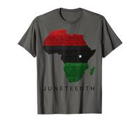 Juneteenth Africa Map Freedom Celebration Maglietta