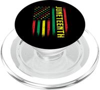 Juneteenth - Bandiera degli Stati Uniti con melanina con radici africane della storia nera PopSockets PopGrip per MagSafe