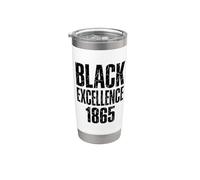 Juneteenth Black Excellence 1865 Bicchiere termico in acciaio inox doppia parete