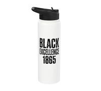 Juneteenth Black Excellence 1865 Stainless Steel Insulated Water Bottle