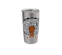Juneteenth Black Girl Magic Melanina Donne Pelle Marrone Ragazze Bicchiere termico in acciaio inox doppia parete