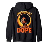 Juneteenth Black History Radici africane impenitentemente drogate Felpa con Cappuccio