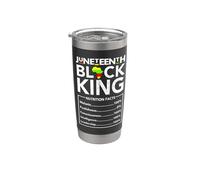 Juneteenth Black King Melanin Dad Fathers Day Men Padre Fun Bicchiere termico in acciaio inox doppia parete