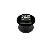 Juneteenth Black King Melanin Dad Fathers Day Men Padre Fun PopSockets PopGrip Adesivo
