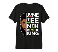 Juneteenth Black King Melanin Padre papà Uomini Distressed Dada Maglietta Premium