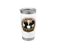 Juneteenth Black King Queen Freedom Pride Bicchiere termico in acciaio inox doppia parete