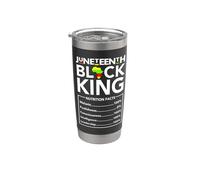 Juneteenth Black King Valori nutrizionali Melanina Uomini Padre Bicchiere termico in acciaio inox doppia parete