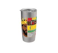 Juneteenth Black King Valori nutrizionali Uomini afroamericani Bicchiere termico in acciaio inox doppia parete