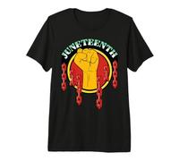 Juneteenth Break Every Chain 19 Giugno 1865 Uomini Donne Ragazzo Ragazza Maglietta Premium