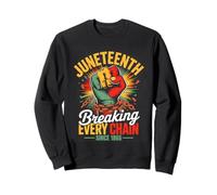 Juneteenth Breaking Every Chain Since 1865 Pride Felpa