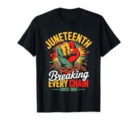 Juneteenth Breaking Every Chain Since 1865 Pride Maglietta