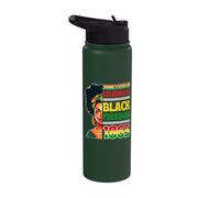 Juneteenth Celebra la libertà nera 1865 Diritti civili africani Stainless Steel Insulated Water Bottle
